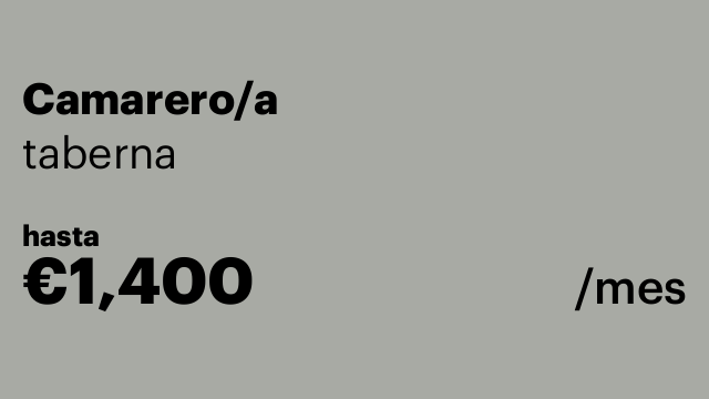 Camarero/a