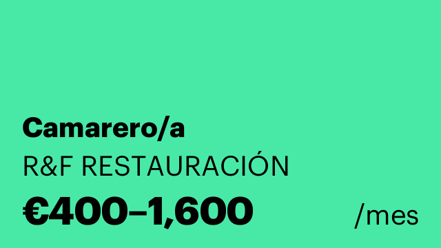 Camarero/a