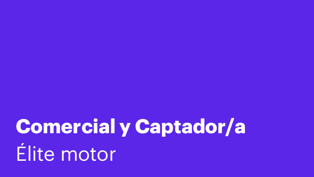 Comercial y Captador/a