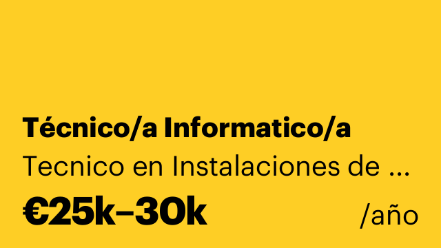 Técnico/a Informatico/a