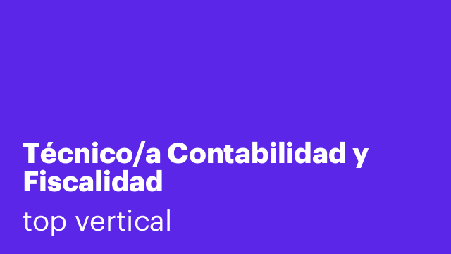 Técnico/a Contabilidad y Fiscalidad