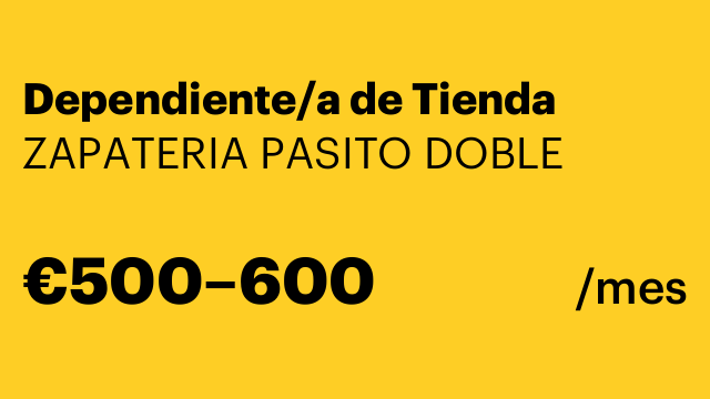 Dependiente/a de Tienda