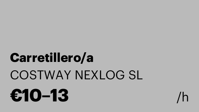 Carretillero/a