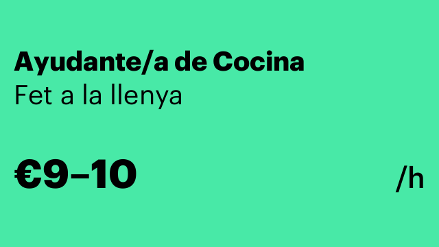 Ayudante/a de Cocina