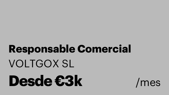 Responsable Comercial