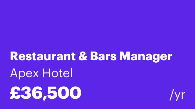 Restaurant & Bars Manager