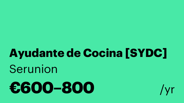Ayudante de Cocina [SYDC]