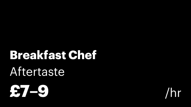 Breakfast Chef