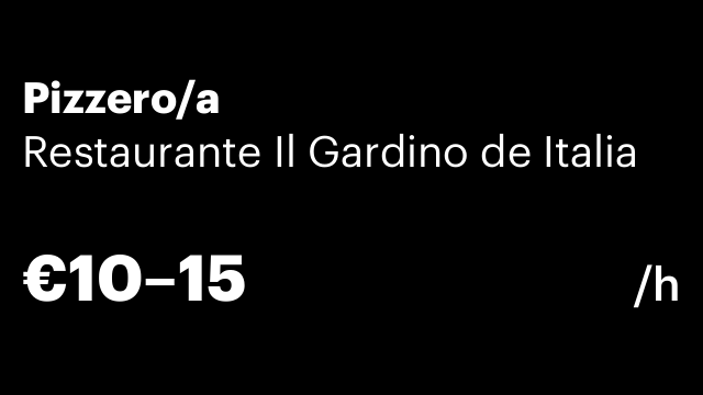 Pizzero/a