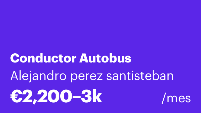 Conductor Autobus