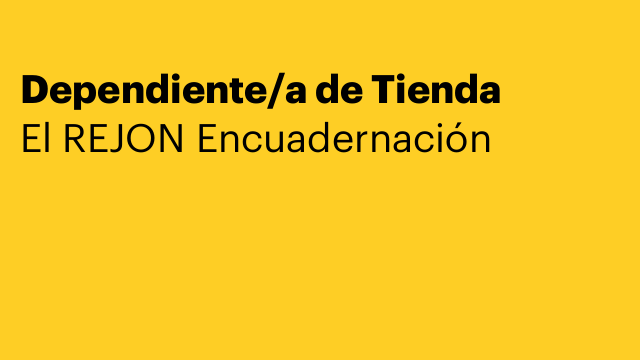 Dependiente/a de Tienda