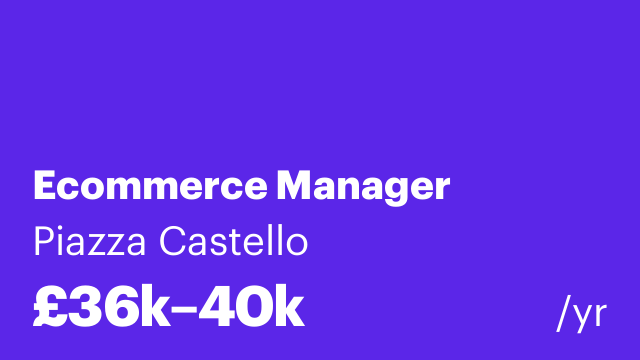 Ecommerce Manager