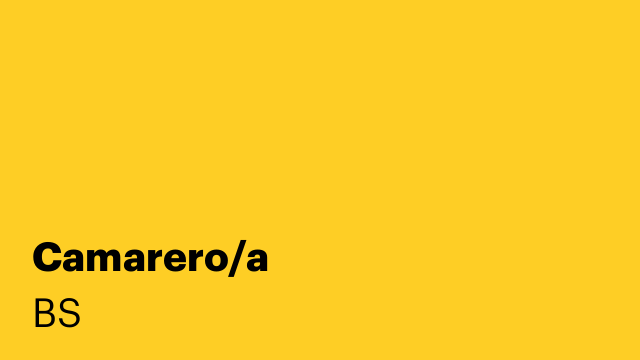 Camarero/a