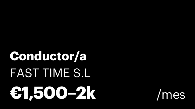 Conductor/a