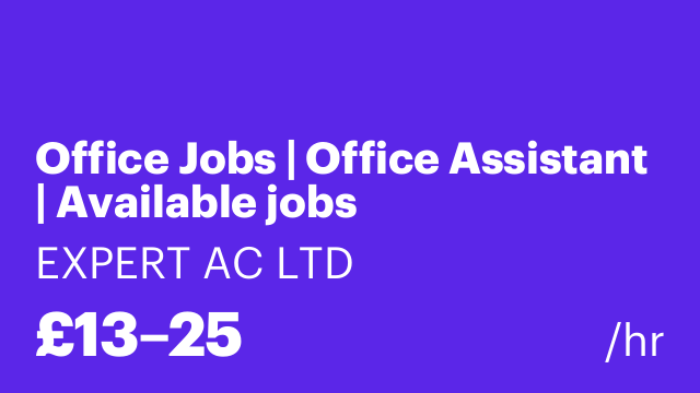Office Jobs | Office Assistant | Available jobs