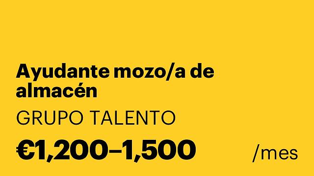 Ayudante mozo/a de almacén