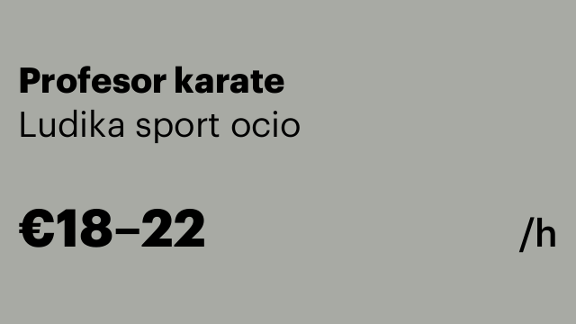 Profesor karate