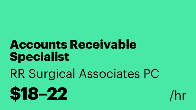 Accounts Receivable Specialist