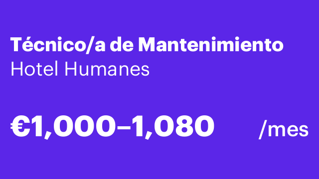 Técnico/a de Mantenimiento