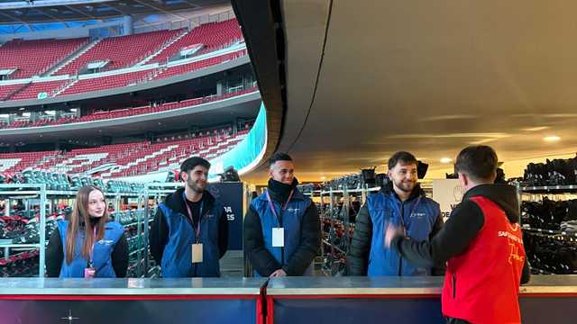 Personal de montaje para eventos