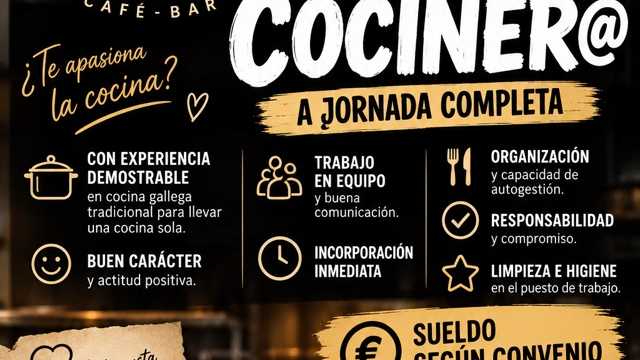 Jefe/a de cocina, cocinero/a