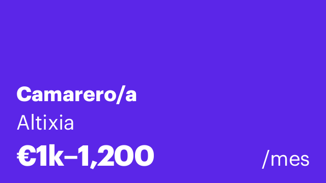 Camarero/a