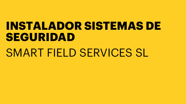 INSTALADOR SISTEMAS DE SEGURIDAD