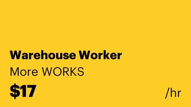 Warehouse Worker