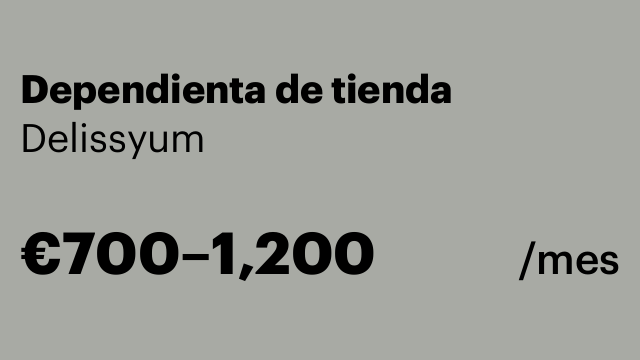 Dependienta de tienda