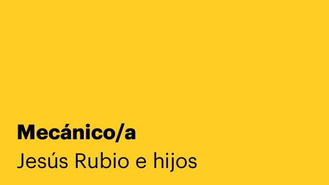 Mecánico/a