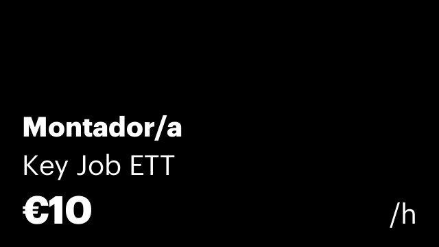 Montador/a