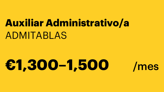 Auxiliar Administrativo/a