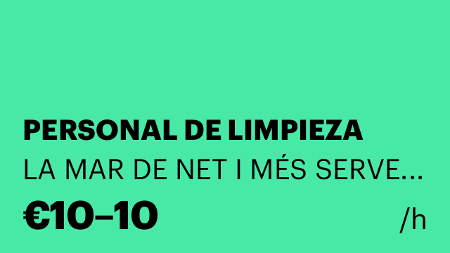 PERSONAL DE LIMPIEZA