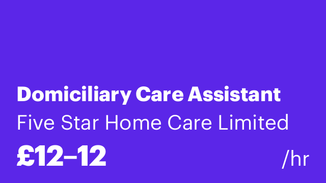 Domiciliary Care Assistant