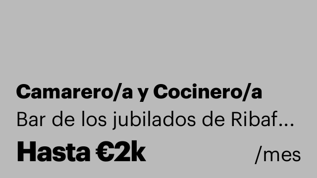 Camarero/a y Cocinero/a