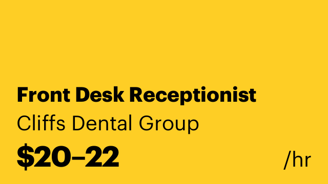 Front Desk Receptionist