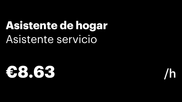 Asistente de hogar