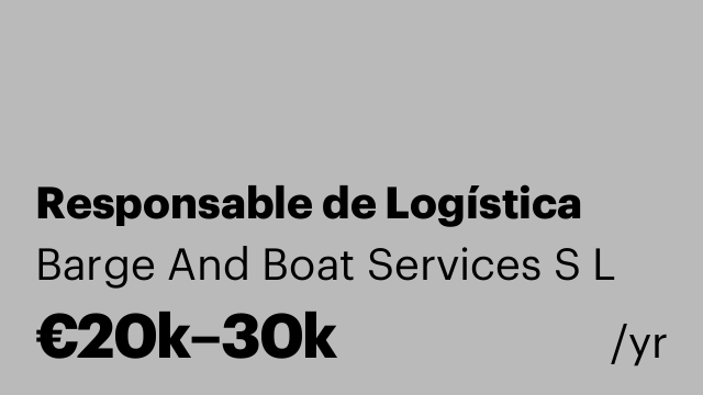 Responsable de Logística