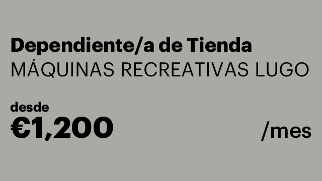 Dependiente/a de Tienda
