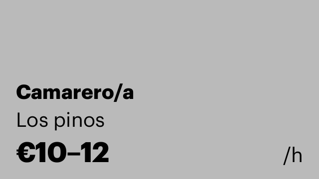 Camarero/a