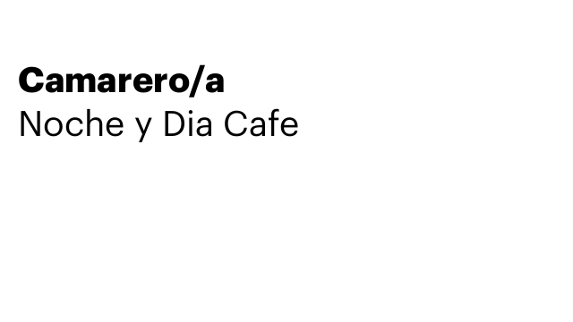Camarero/a