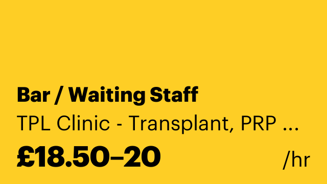 Bar / Waiting Staff