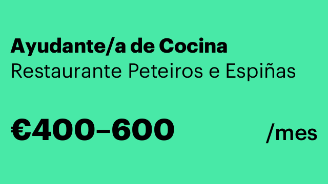 Ayudante/a de Cocina