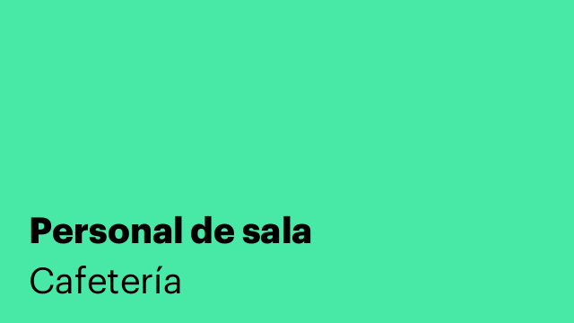 Personal de sala