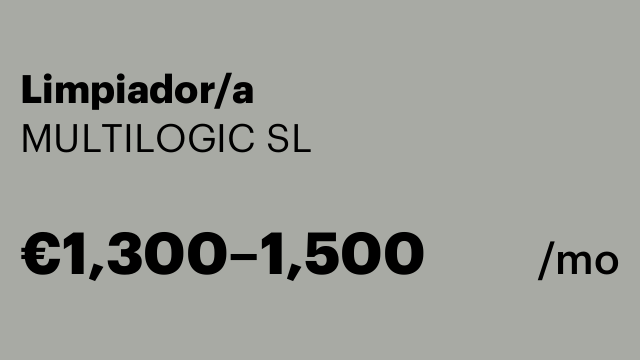Limpiador/a