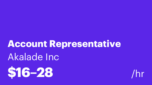 Account Representative