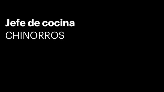 Jefe de cocina
