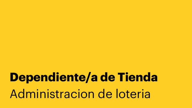 Dependiente/a de Tienda
