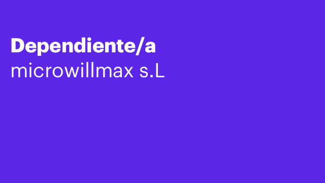 Dependiente/a