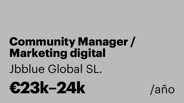 Community Manager / Marketing digital